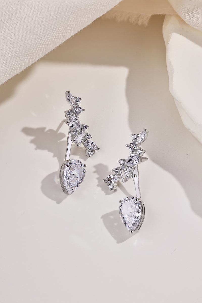 Radiant Pear-Cut Drop Earrings