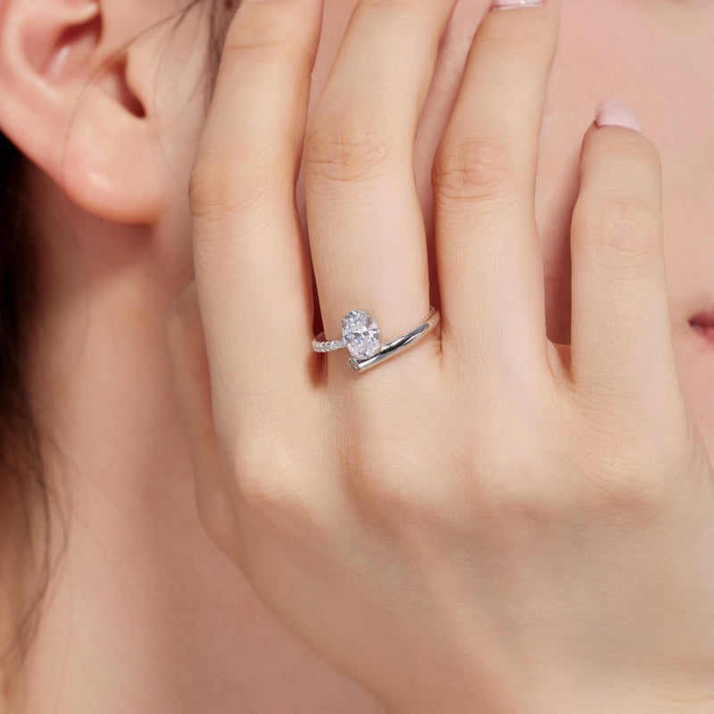 Radiant Oval Solitaire Ring