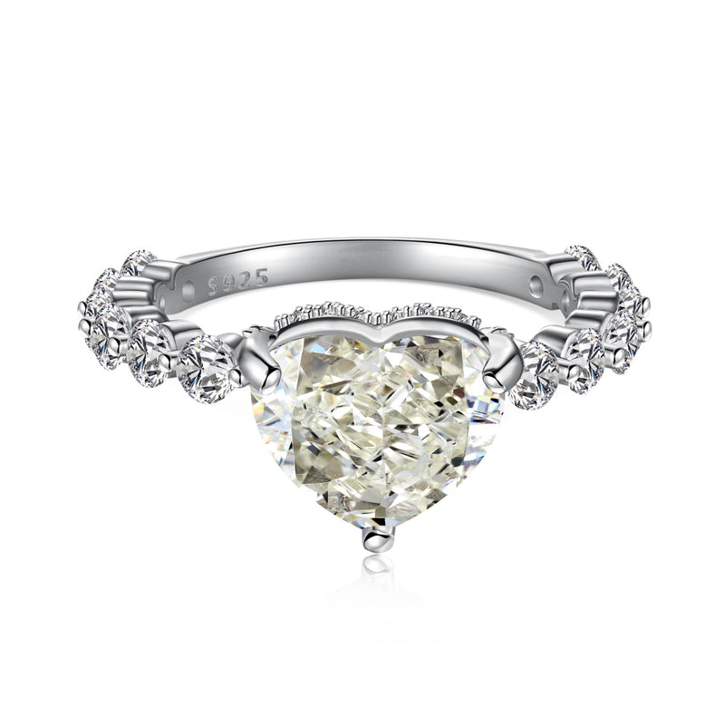 Radiant Heart-Cut Eternity Ring