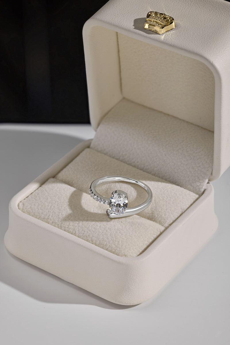 Radiant Oval Solitaire Ring