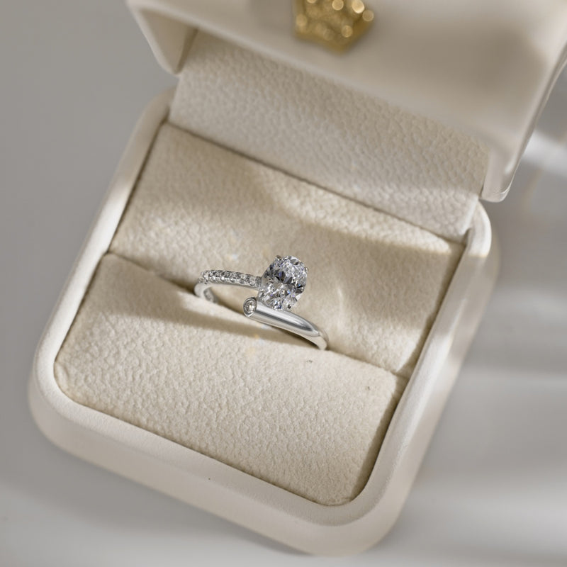 Radiant Oval Solitaire Ring