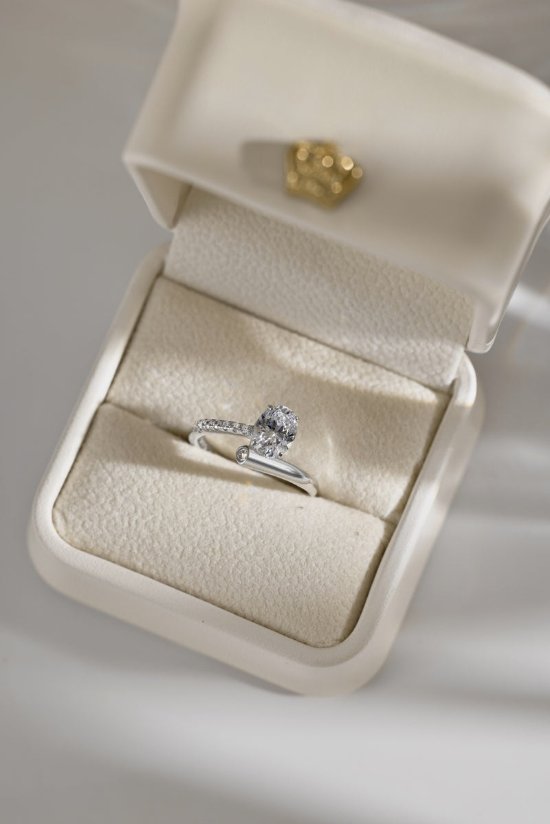 Radiant Oval Solitaire Ring