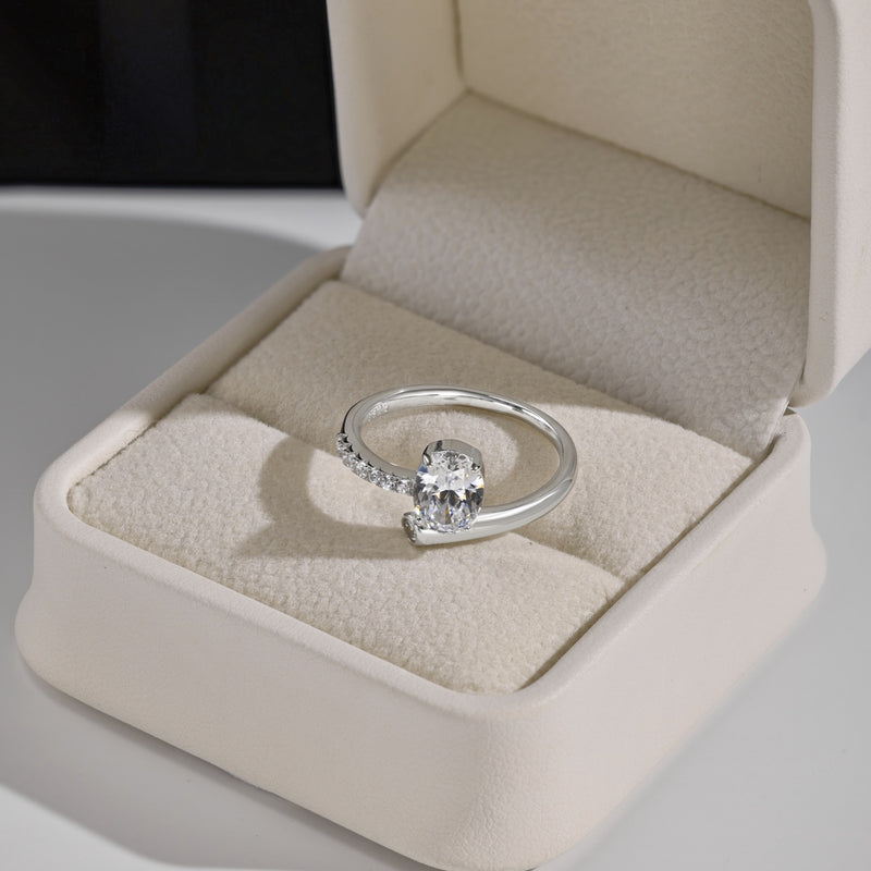 Radiant Oval Solitaire Ring