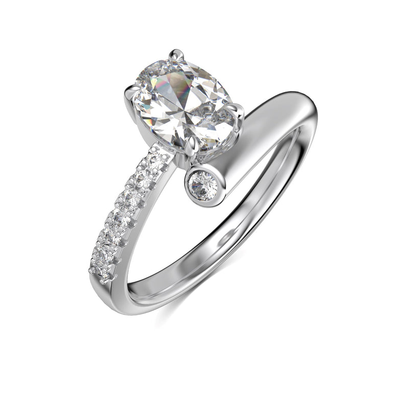 Radiant Oval Solitaire Ring