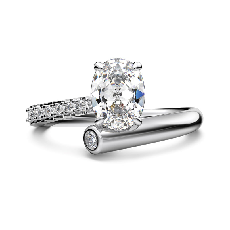 Radiant Oval Solitaire Ring