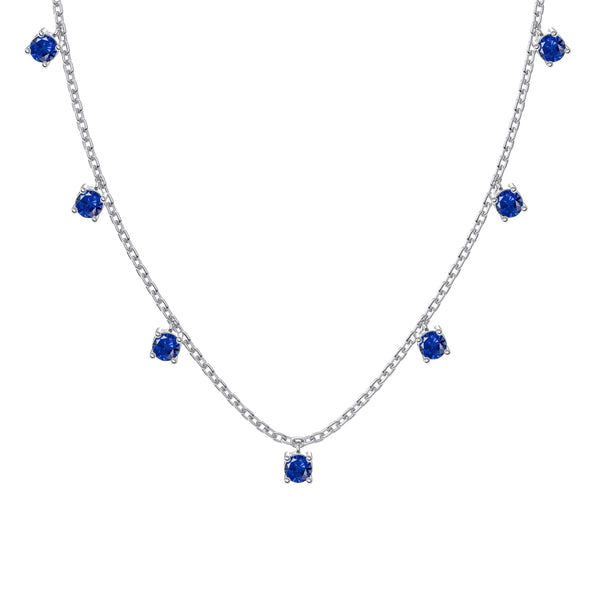 Sapphire Charm Necklace