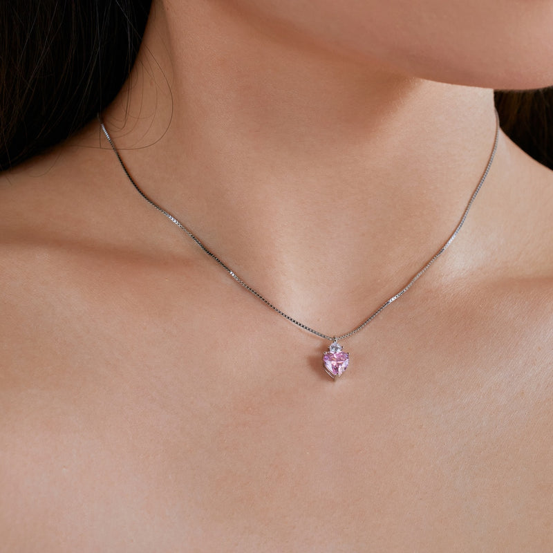 Blushing Heart Necklace