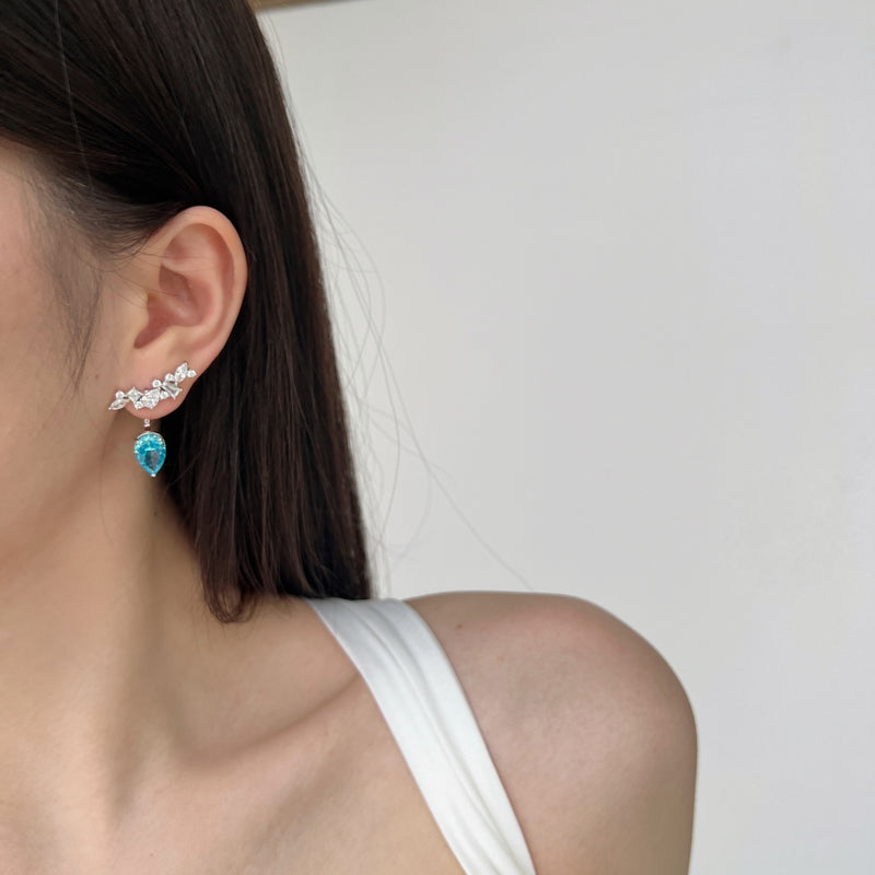 Radiant Pear-Cut Drop Earrings