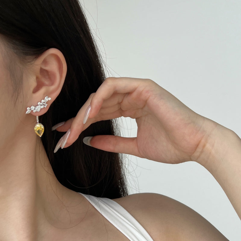 Radiant Pear-Cut Drop Earrings