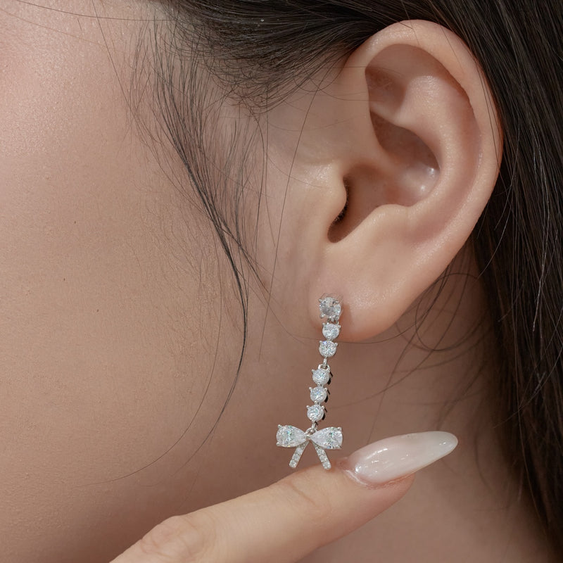 Bow Elegance Drop Earrings