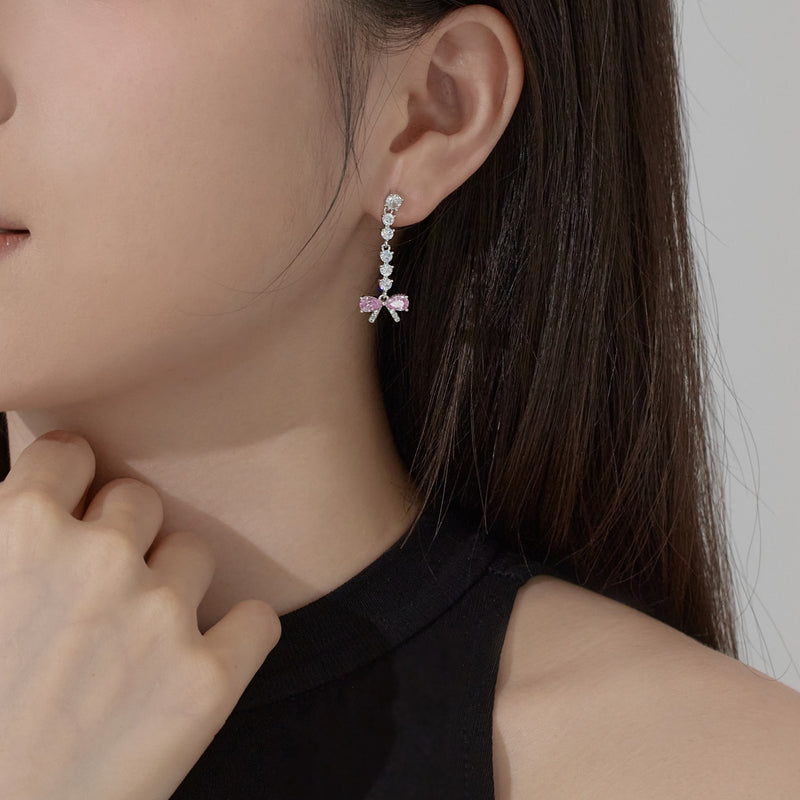 Bow Elegance Drop Earrings