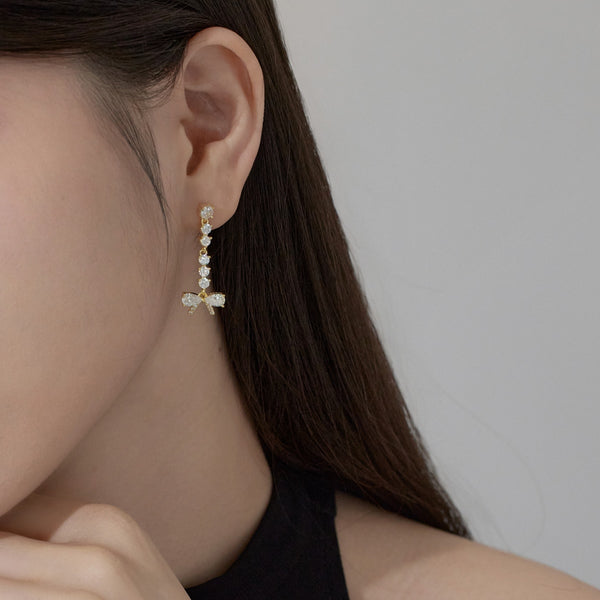 Bow Elegance Drop Earrings