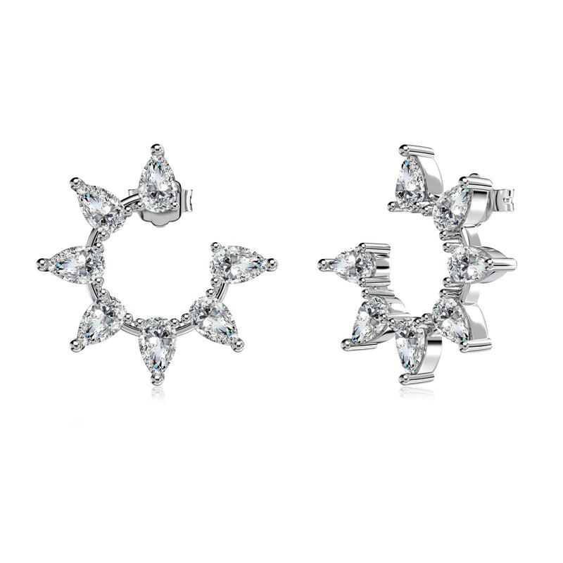 Starburst Halo Earrings