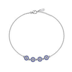 Blue Harmony Circle Bracelet