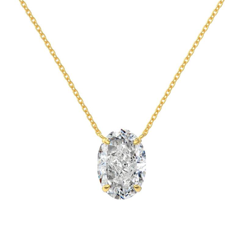 Luminous Oval Radiance Necklace