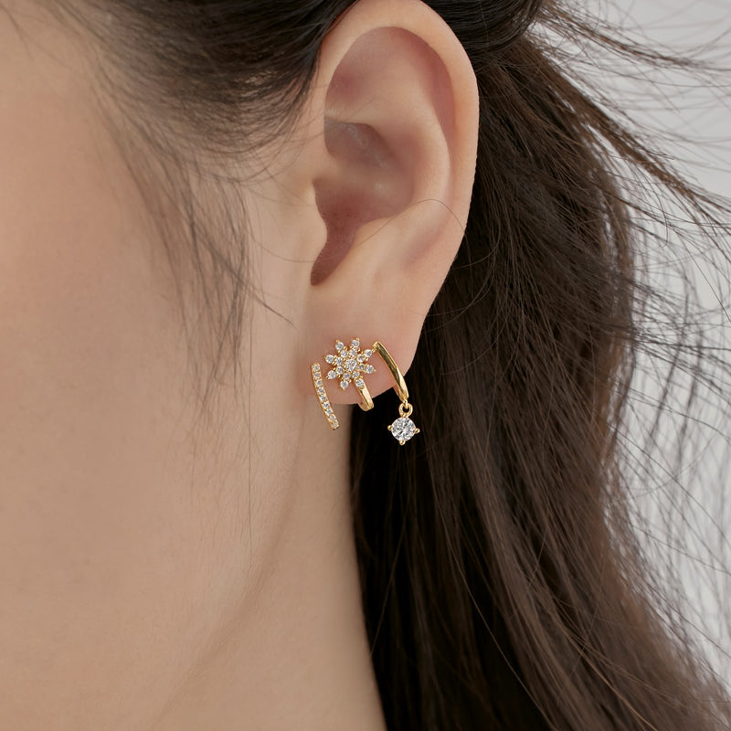 Stellar Snowflake Earrings