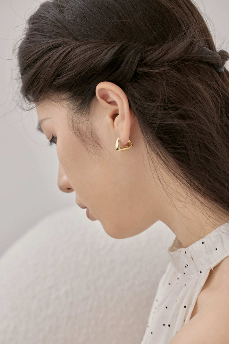 Geometric Elegance Hoop Earrings