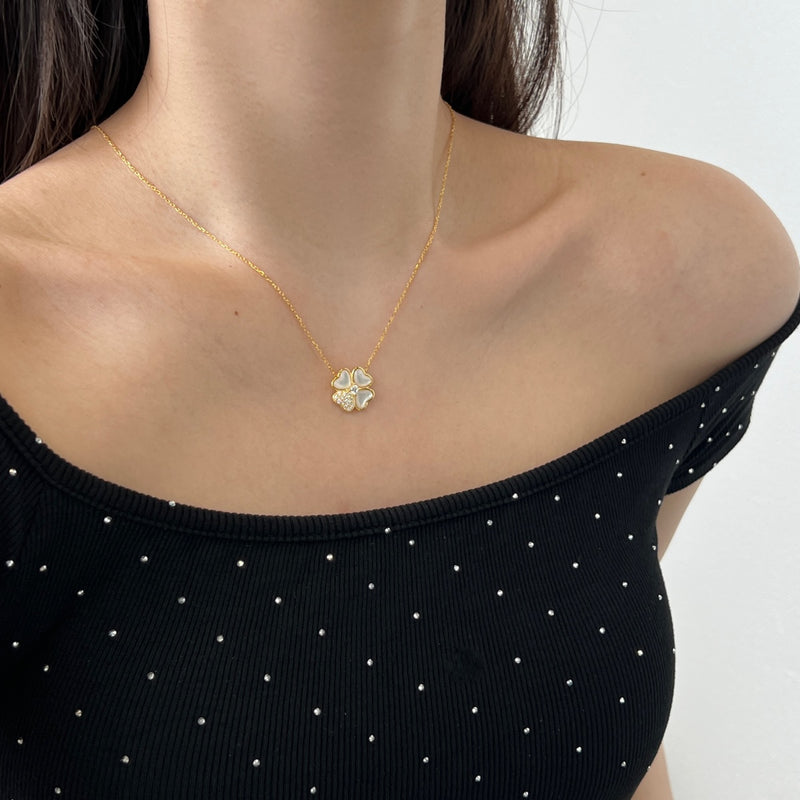 Clover Heart Necklace