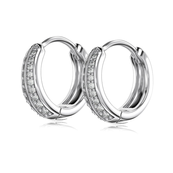 Golden Crescent Hoop Earrings