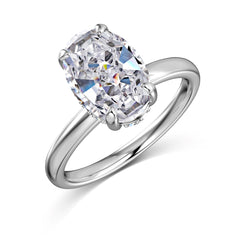 Solitaire Oval Shine Ring