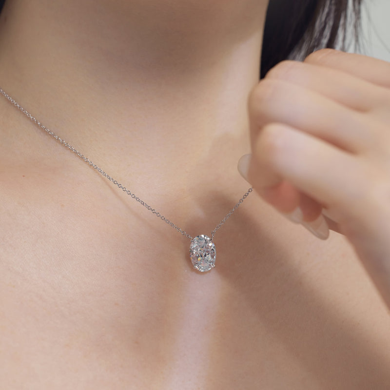 Luminous Oval Radiance Necklace