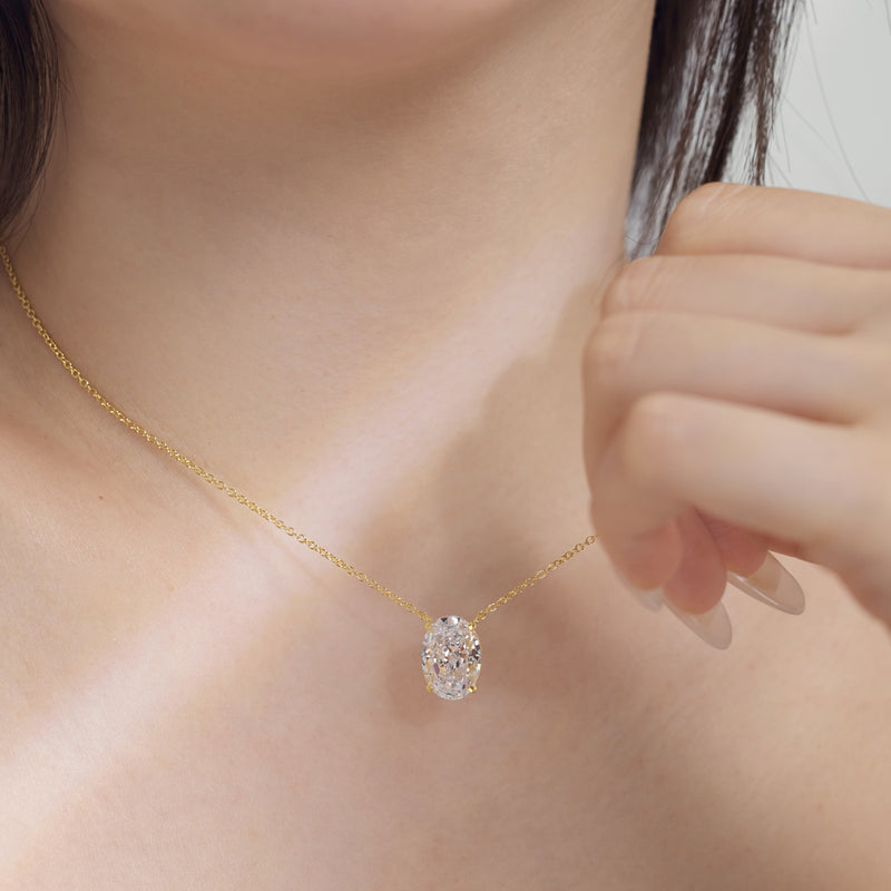 Luminous Oval Radiance Necklace