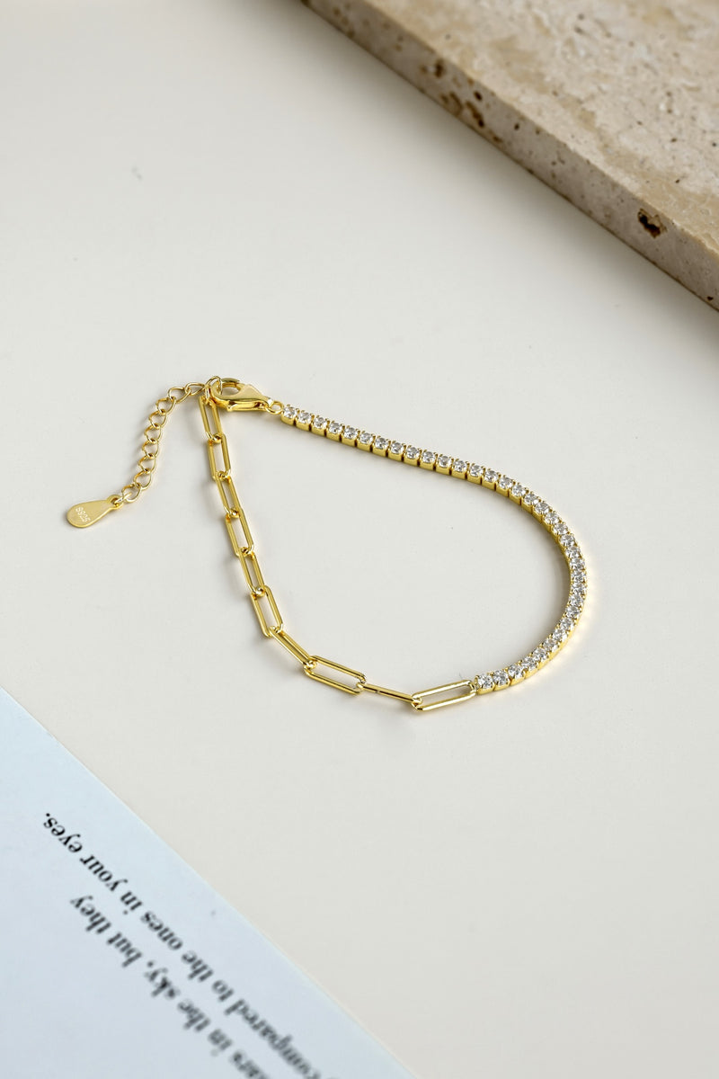 Dual Elegance Chain Bracelet