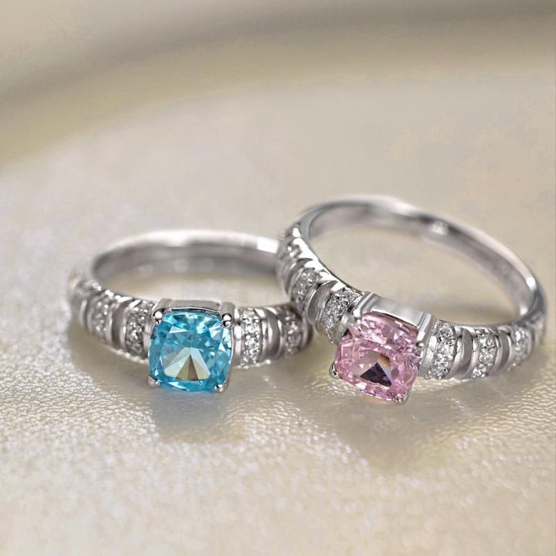 Radiant Gemstone Ring