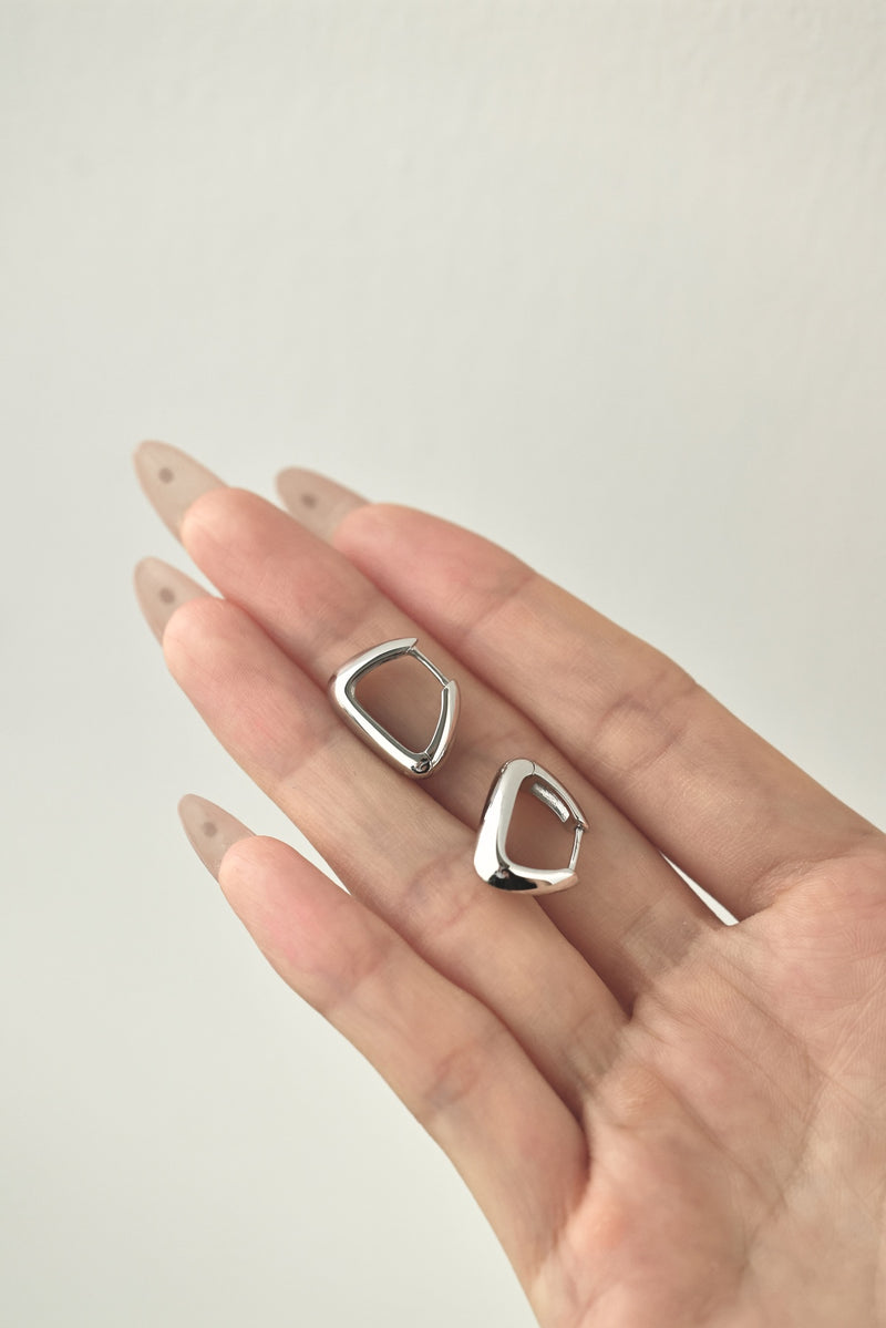 Geometric Elegance Hoop Earrings