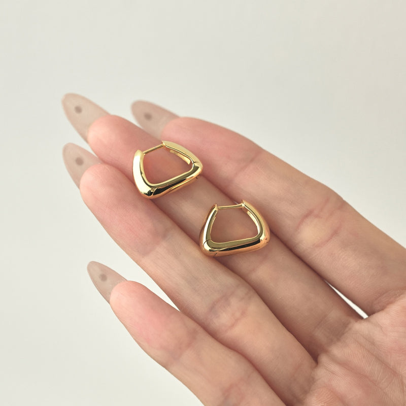 Geometric Elegance Hoop Earrings