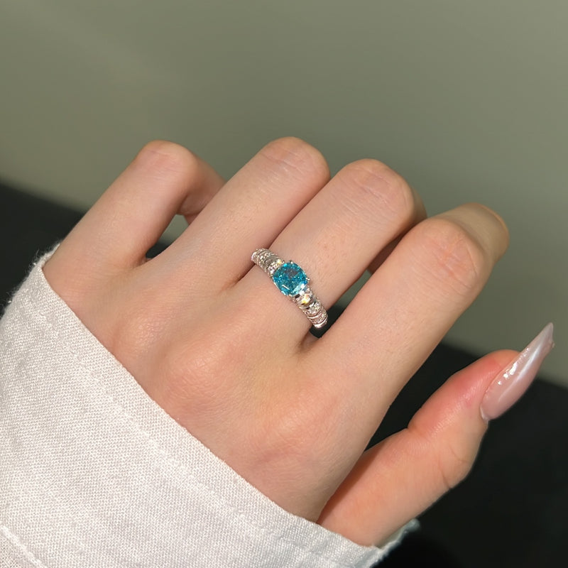 Radiant Gemstone Ring