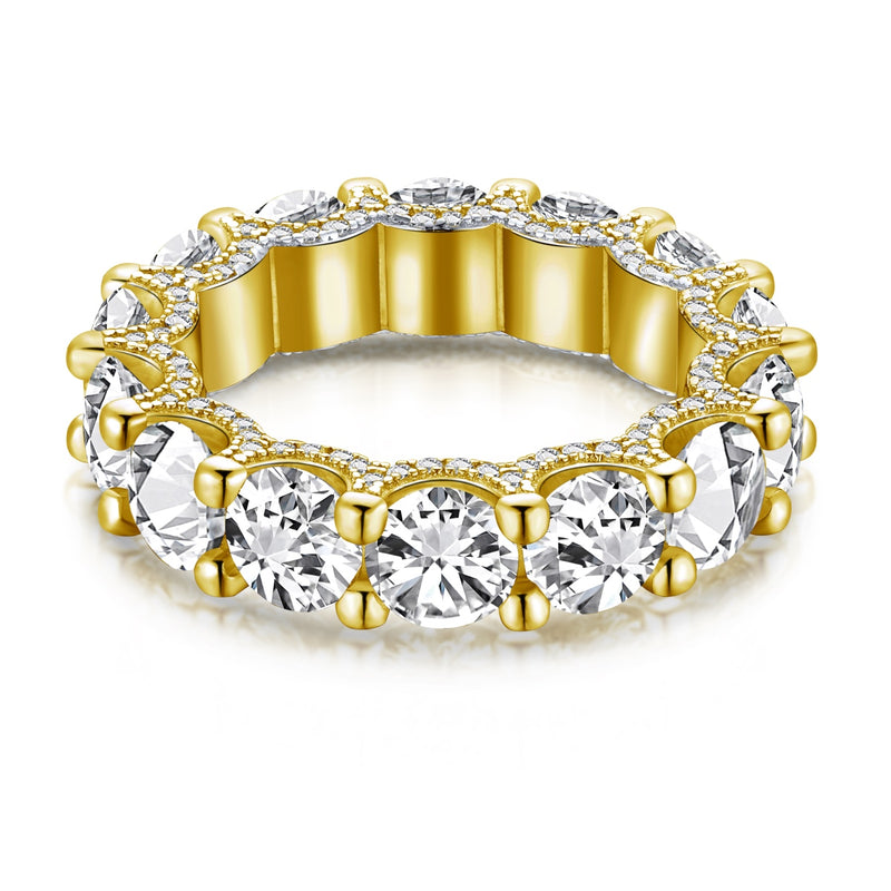 Golden Radiance Zircon Eternity Band