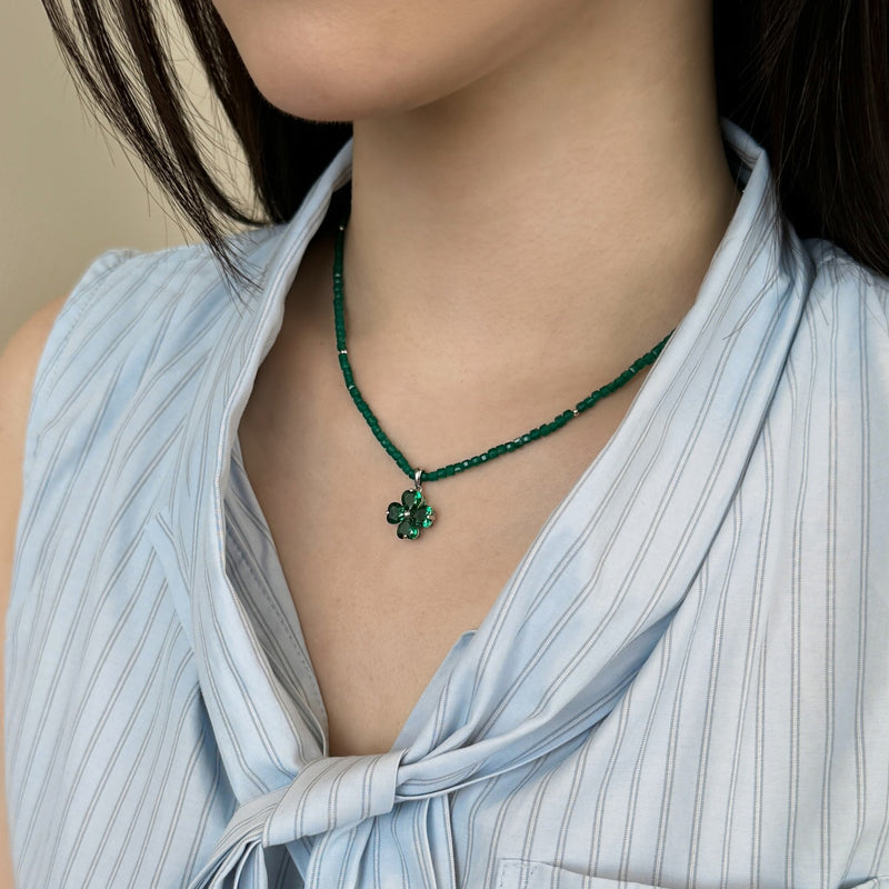 Emerald Blossom Necklace