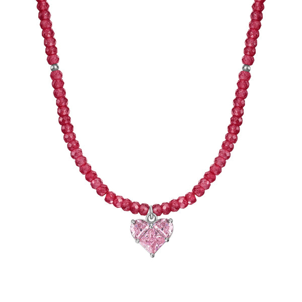 Ruby Heart Necklace