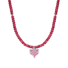 Ruby Heart Necklace