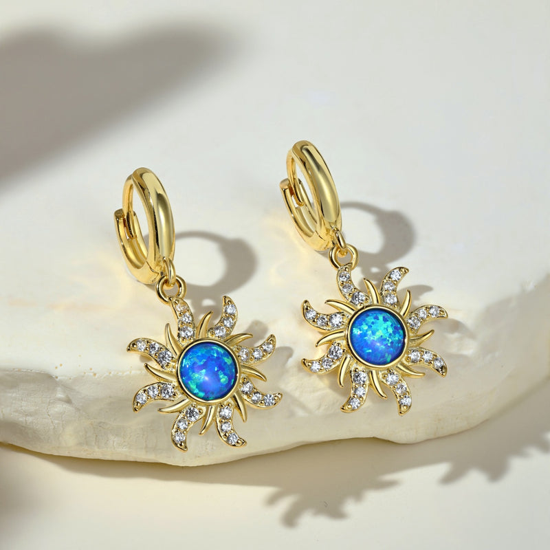 Sunlit Opal Radiance Earrings