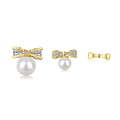 Celestial Radiance Pearl Earring Set