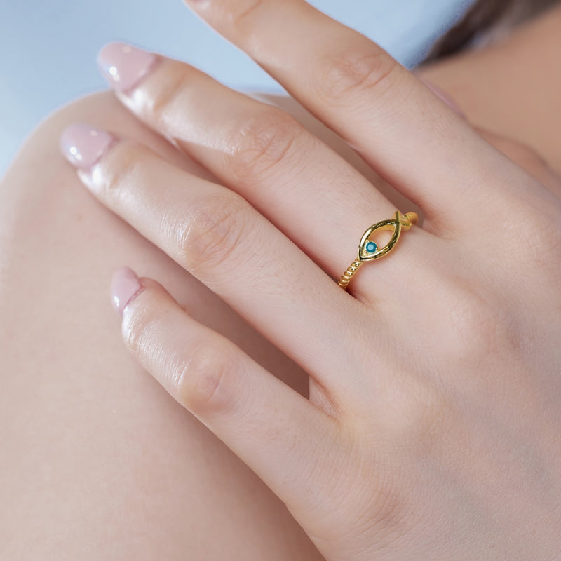 Ocean Whisper Turquoise Ring