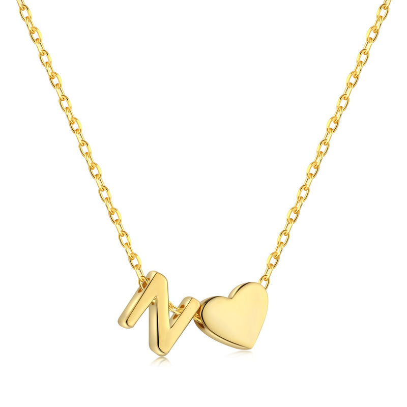 Letter N Love Charm Necklace