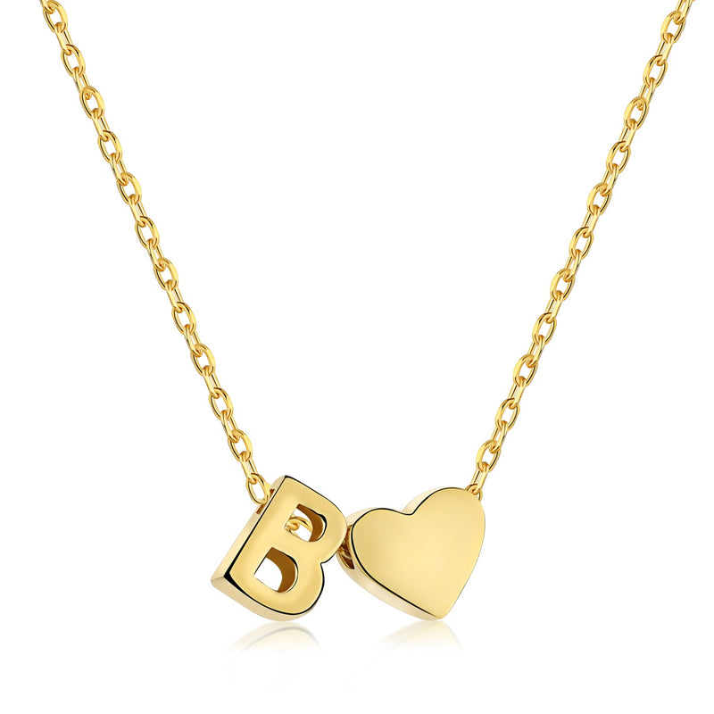 Letter B Love Charm Necklace