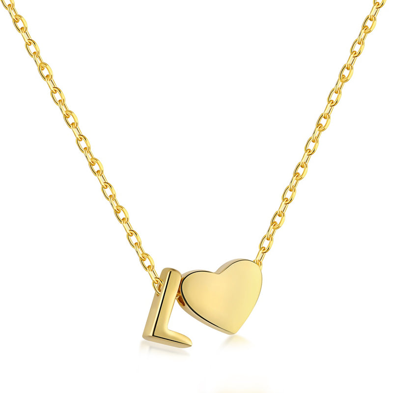 Letter L Love Charm Necklace