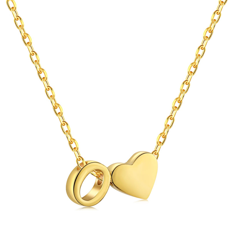 Letter O Love Charm Necklace