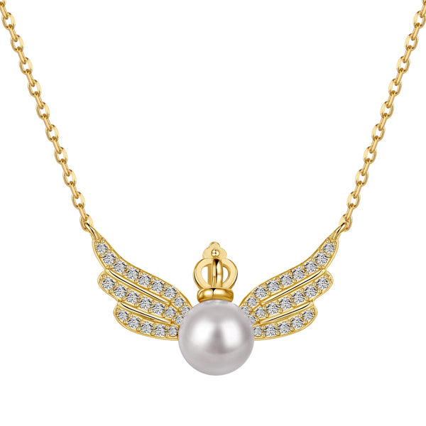 Royal Winged Pearl Necklace