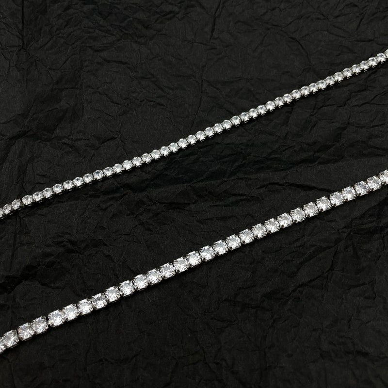 Silver Luxe Tennis Necklace