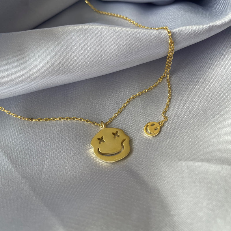 Dual Smiley Necklace