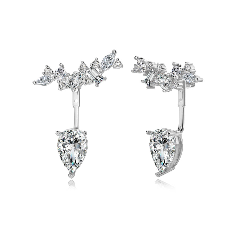 Radiant Pear-Cut Drop Earrings