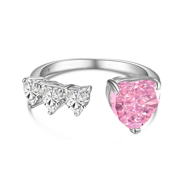 Radiant Heart Zircon Ring