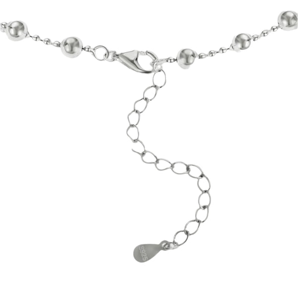 Silver Pearl Cascade Necklace