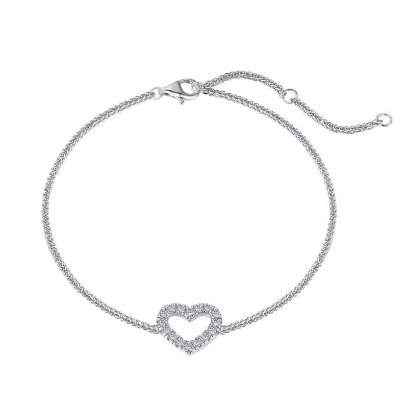 Luminous Heart Charm Bracelet