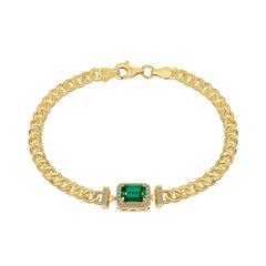 Emerald Luxe Chain Bracelet